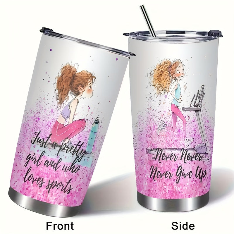 1 Sister, a 20 Ounce Tall Slim Glass with a Lid And Straw, Is The Best Gift for an Insulated Travel Coffee Cup with Lid Details. 01pcs Sister, I Like Your 20 Ounce Tall Waist Belt Lid And Straw Slim Glass
